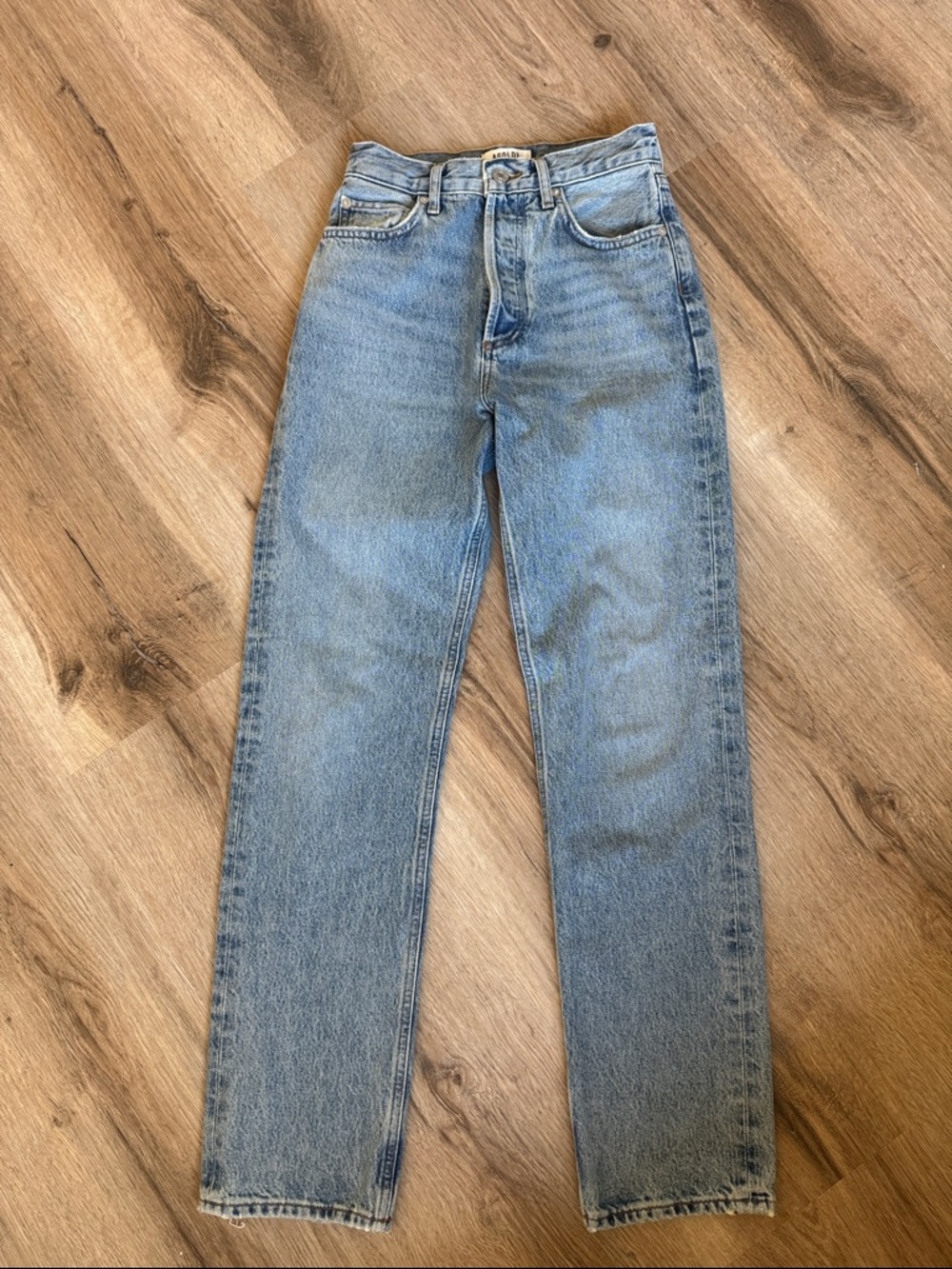 Agolde 90s pinch Light Wash Straight Jeans